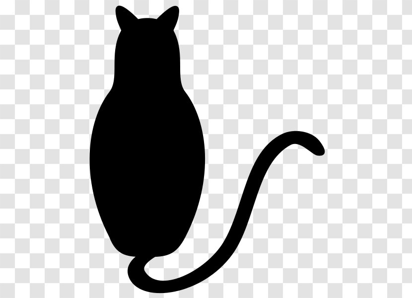 Cat Kitten Drawing Clip Art - Black And White Transparent PNG