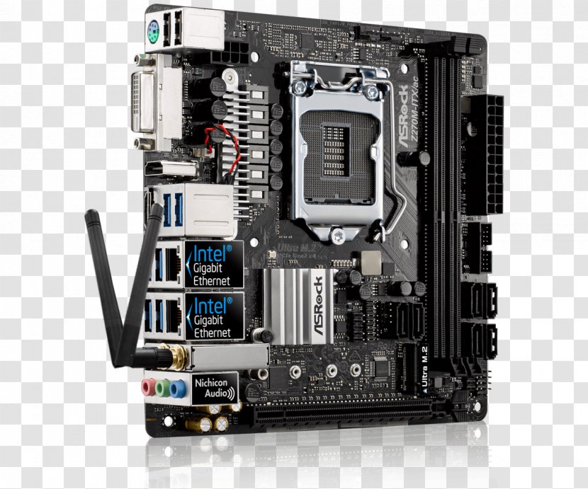 Intel Motherboard Mini-ITX LGA 1151 ASRock Fatal1ty Z270 Gaming K6 - Asrock Transparent PNG