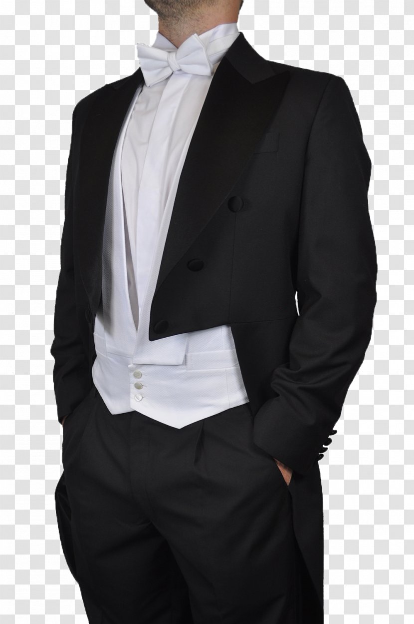 Tuxedo White Tie Suit Lapel Jacket - Blazer Transparent PNG