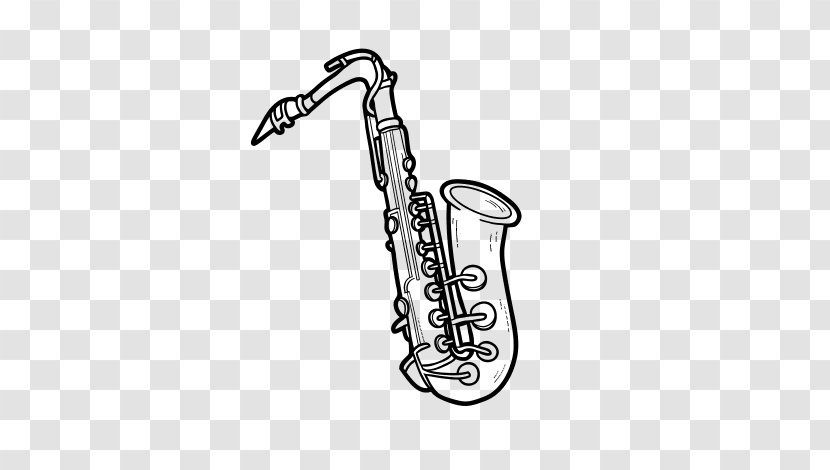 Tenor Saxophone Drawing Musical Instruments - Tree Transparent PNG