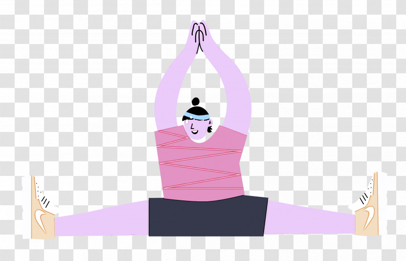 Sitting Floor Stretching Sports Transparent PNG