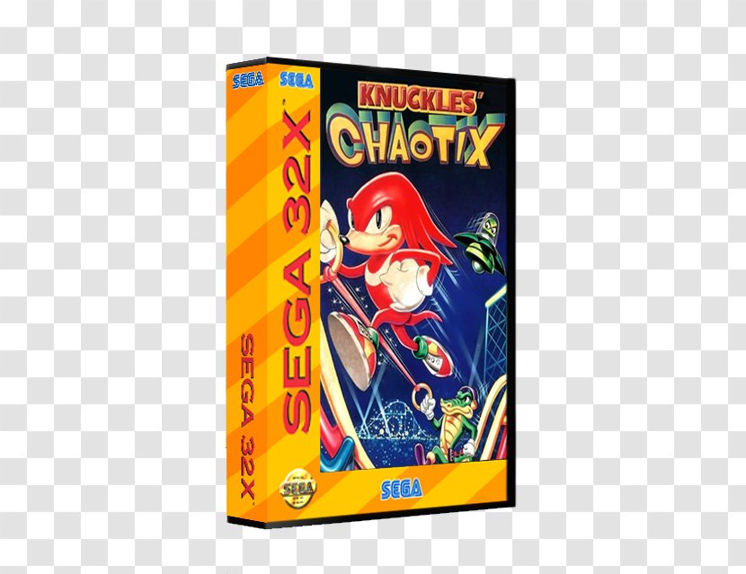 Knuckles' Chaotix Comix Zone Mega Drive 32X Sega - Dvd - 3d Box Transparent PNG