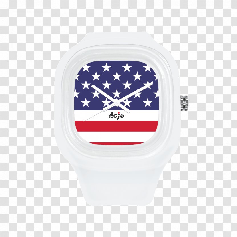 Flag Of The United States Thailand Kingdom - Electric Blue - And White Striped T-shirt Material Buckle Fre Transparent PNG