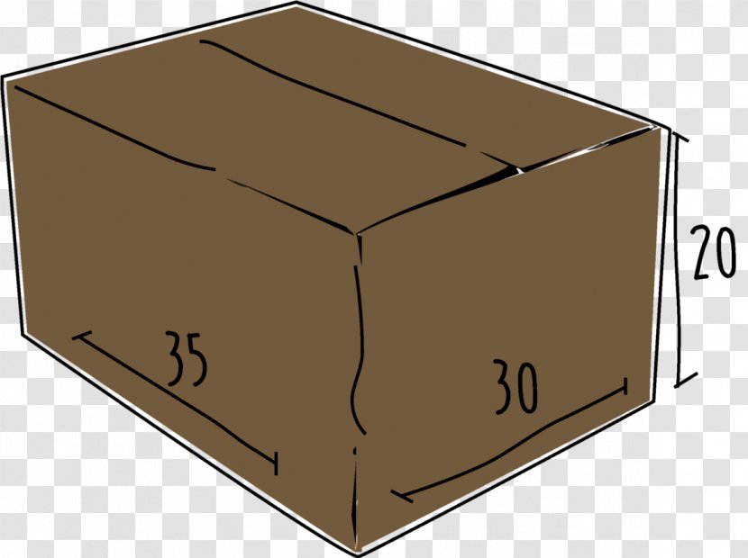 Table Package Delivery Box - Rectangle - Cardboard Transparent PNG