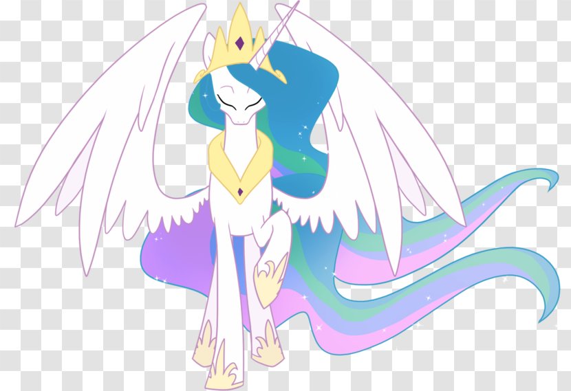 My Little Pony Princess Celestia Horse Winged Unicorn - Silhouette Transparent PNG