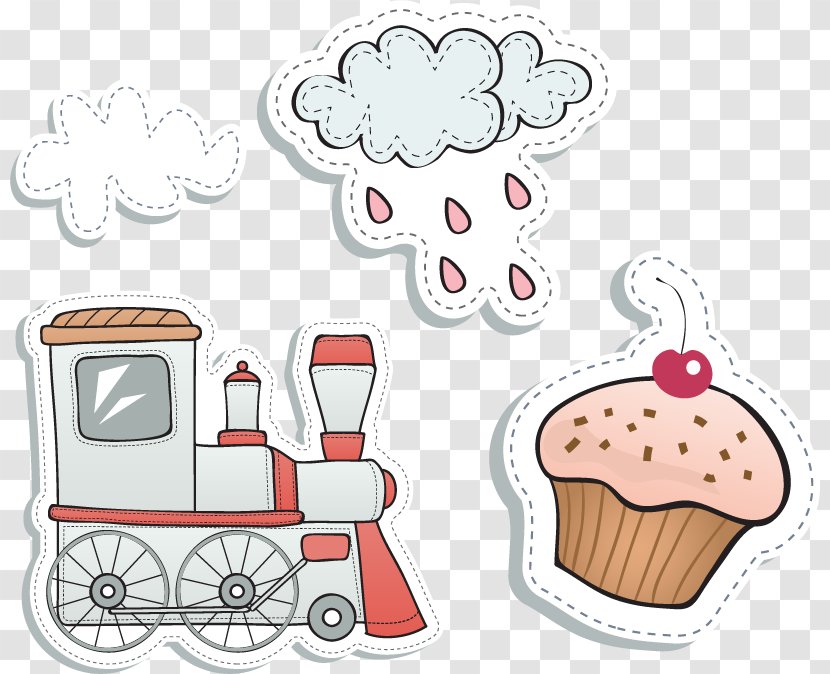 Rain Clouds Cake Toy Car - Page Layout - Diaper Transparent PNG