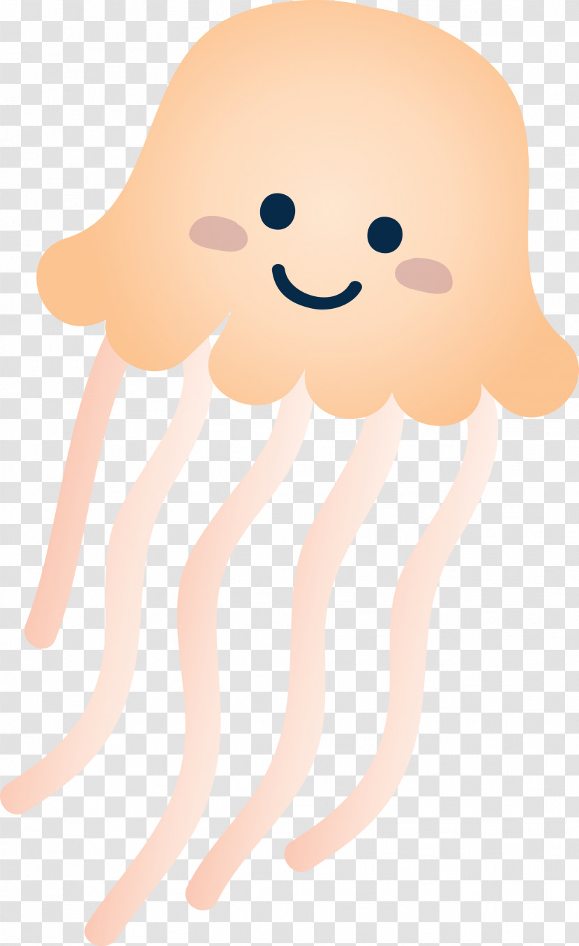 Cartoon Octopus Smile Transparent PNG