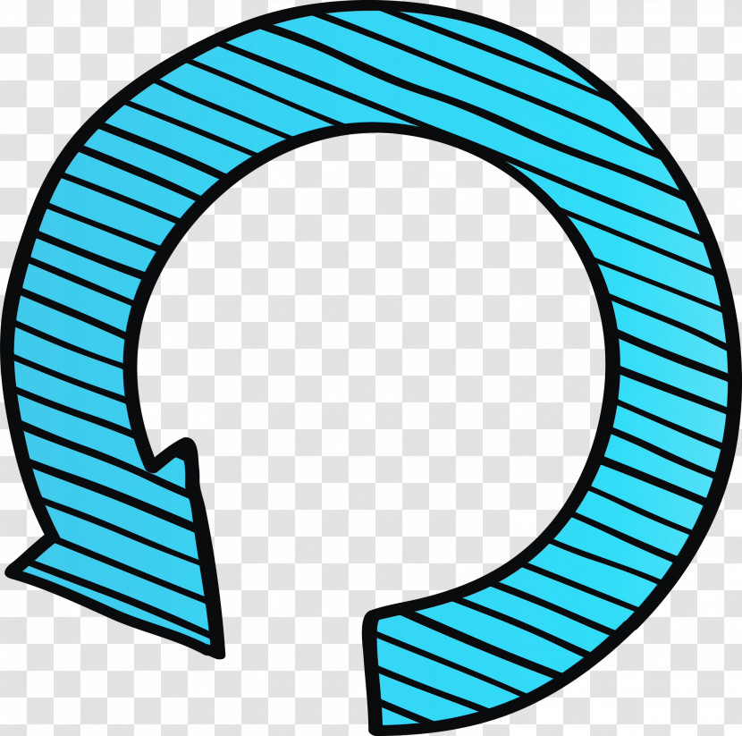 Turquoise Circle Symbol Transparent PNG