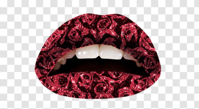 Violent Lips Tattoo Cosmetics Make-up - Red Transparent PNG