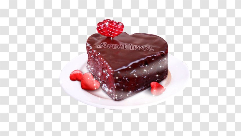 Chocolate Cake Frosting & Icing Cream Fondant - Truffle - Love Transparent PNG