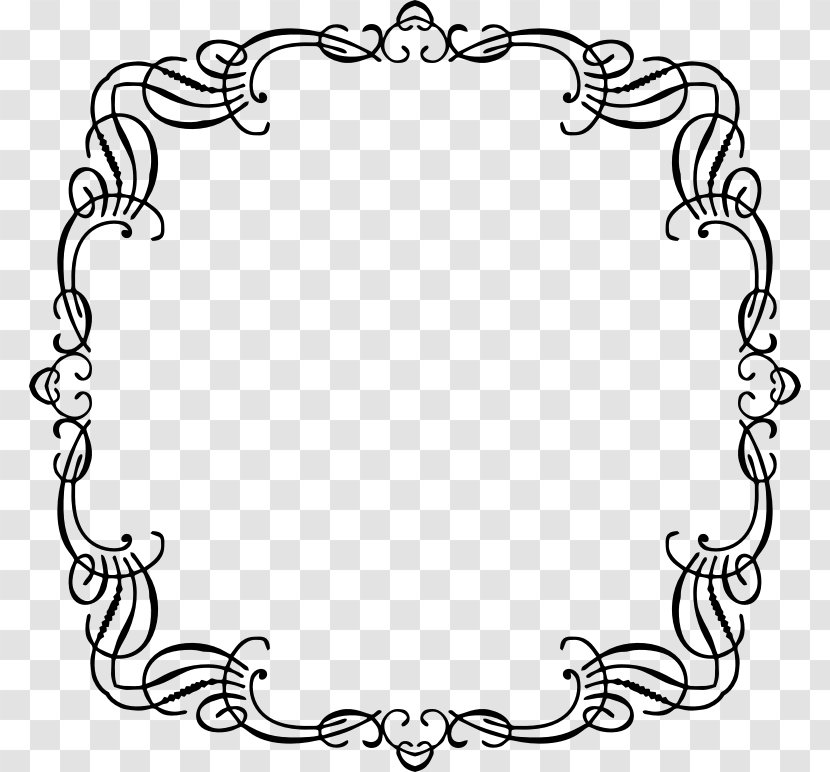 Ornament Coloring Book Clip Art - Area - French Border Transparent PNG
