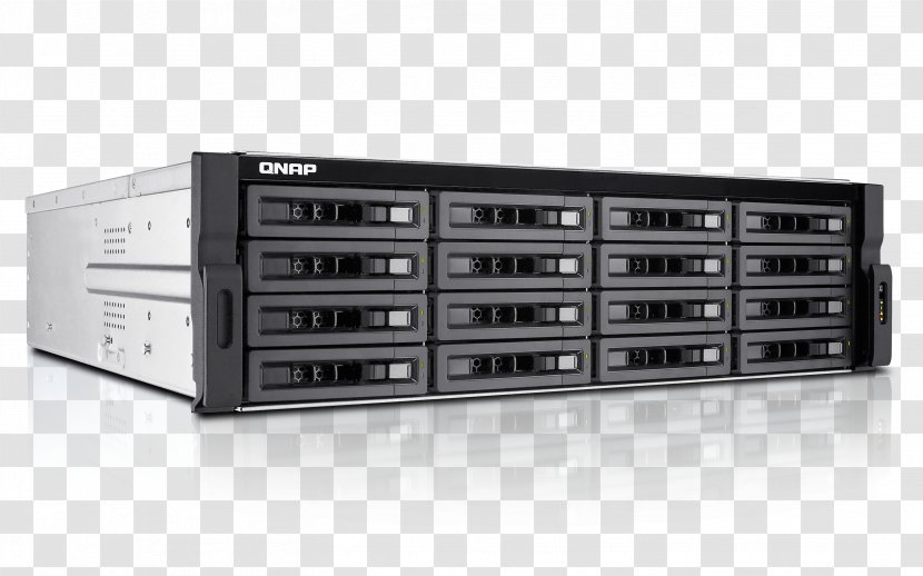 QNAP TVS-EC1680U-SAS-RP 16-Bay Diskless NAS Server - Disk Array - SATA 6Gb/s, SAS 12Gb/s REXP-1220U-RP Network Storage Systems Qnap Tvs-EC1680U-sas-Rp R2 Nas Rack Ethernet Lan Black Serial Attached SCSIOthers Transparent PNG