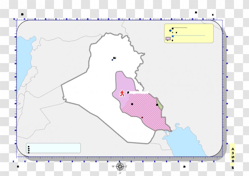 Map Iraq Wikimedia Commons Point Angle - Text Transparent PNG