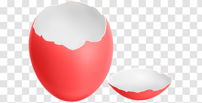 Red Easter Egg Clip Art - Broken Transparent PNG