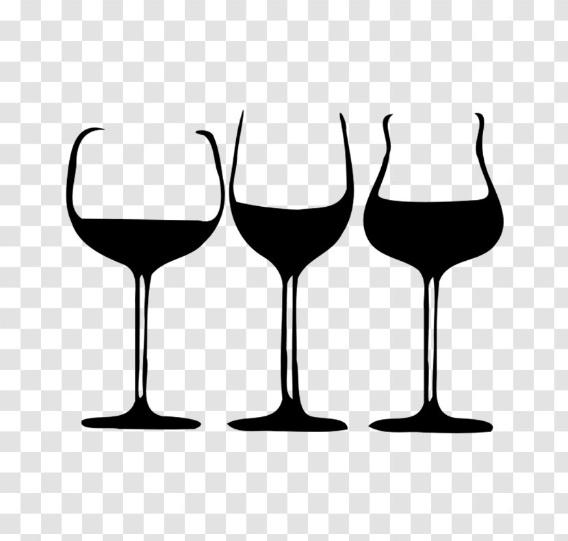 Wine Glass Champagne White - Black And - Cheers Transparent PNG