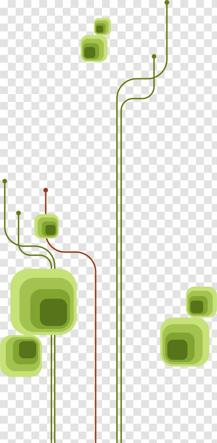 Green Euclidean Vector Line Transparent PNG