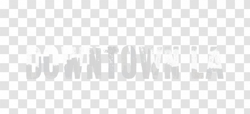 Logo Brand Line White - Text - Downtown Los Angeles Transparent PNG