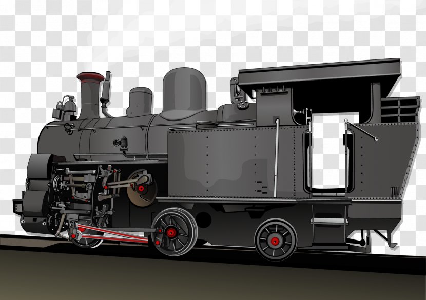 Steam Engine Train Industrial Revolution Locomotive Transport - Machine - Illustration Transparent PNG