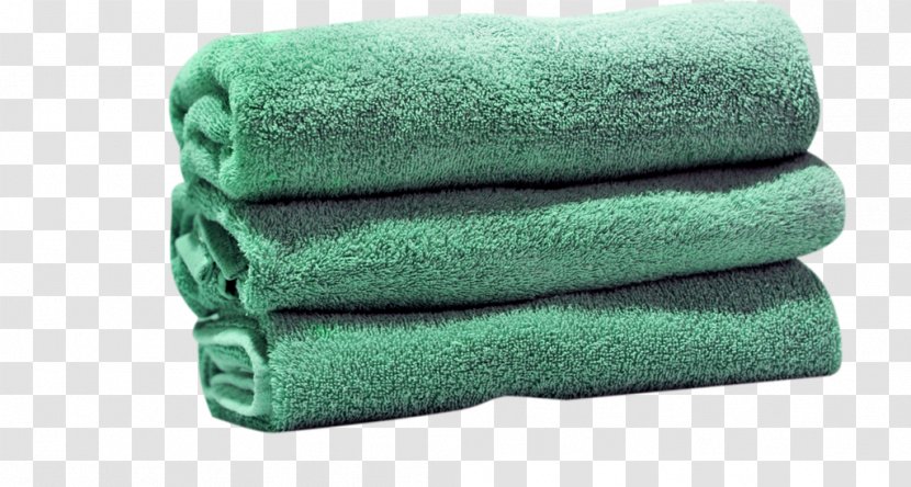 Towel Green Cotton Textile Image - White - Day Transparent PNG