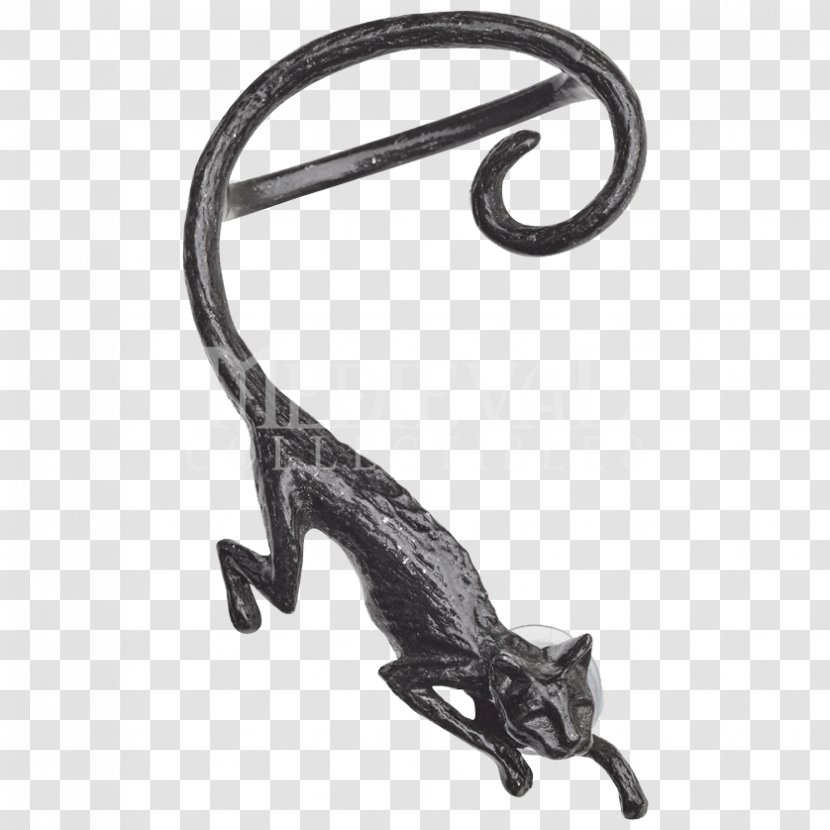Cat Sìth Earring Kitten Black Transparent PNG