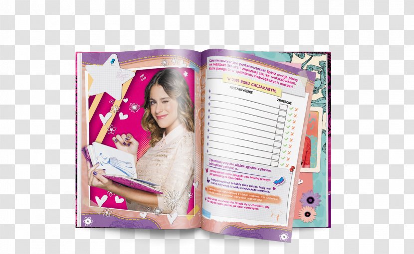 Agenda Scolaire 2014-2015 Diary Violetta - Pink - Empik Transparent PNG