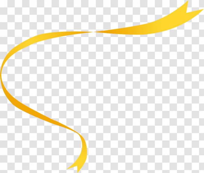 Yellow Area Angle Clip Art - Ribbon Transparent PNG