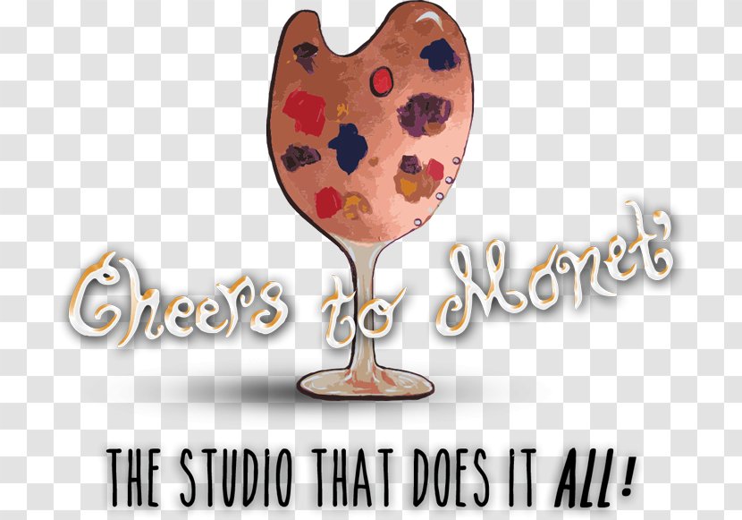 Cheers To Monet Wine Glass Watercolor Painting Art - Love Transparent PNG