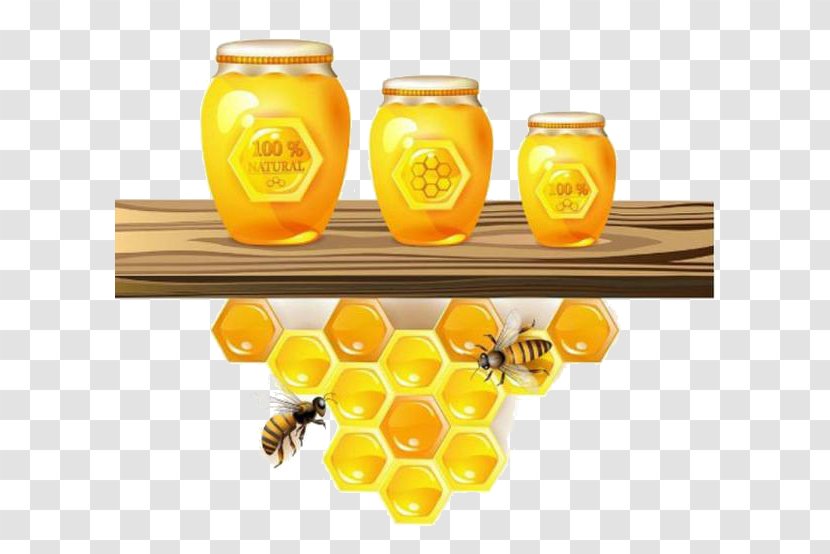 Lekach Diples Bee Honey Clip Art - Vegetarian Food Transparent PNG