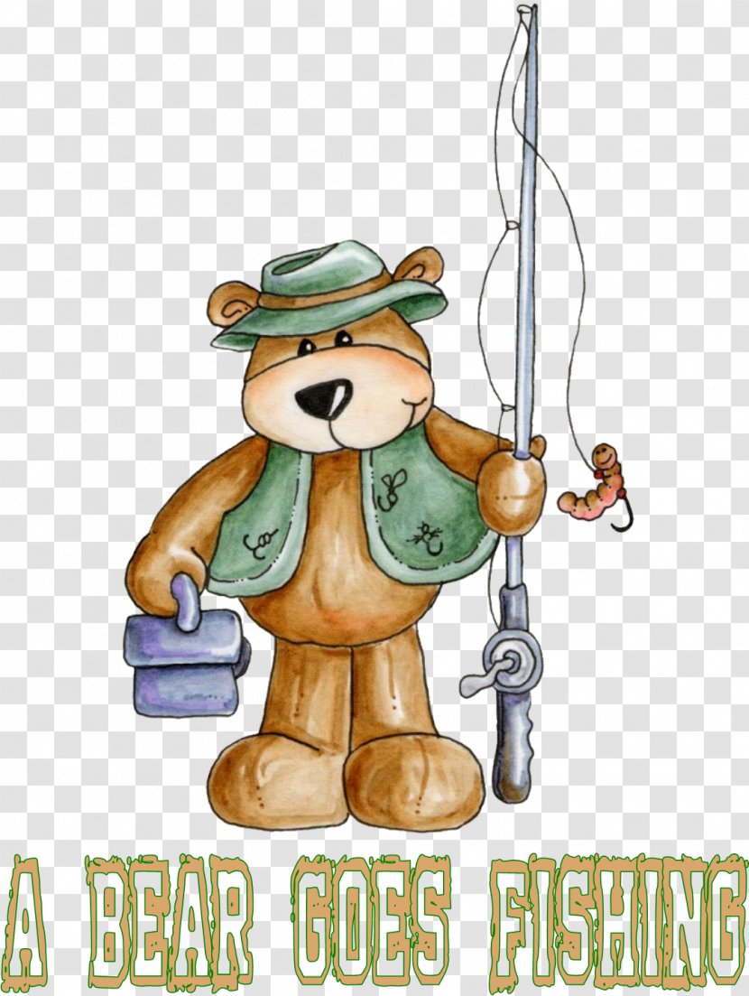 Bears Fishing Clip Art - Silhouette - Bear Transparent PNG