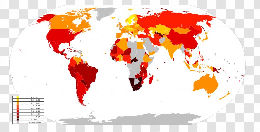 World Map Globe United States - Economic Inequality - Poverty Transparent PNG