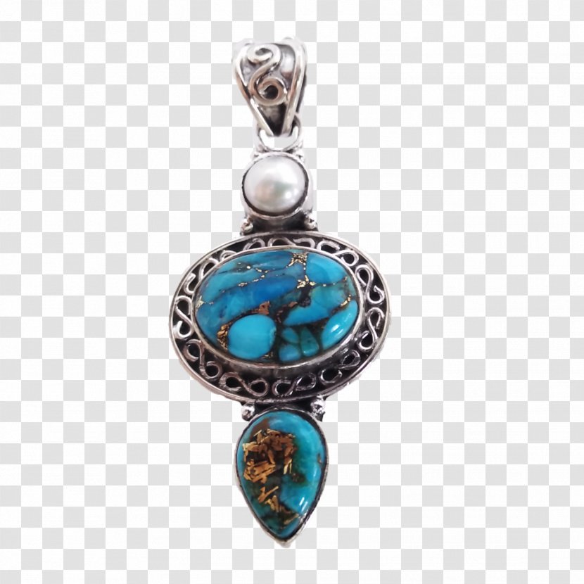 Turquoise Body Jewellery Locket Gemstone - Jewelry Store Transparent PNG