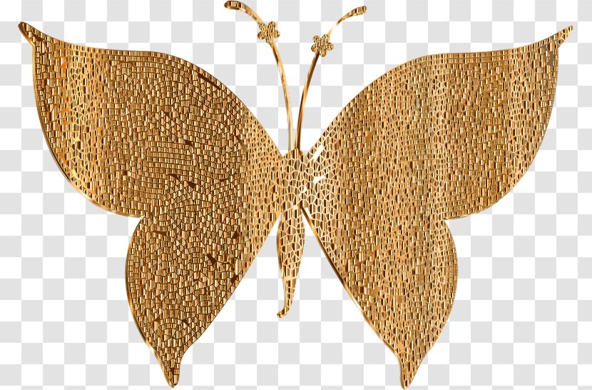 Butterfly Gold Clip Art - Moth Transparent PNG