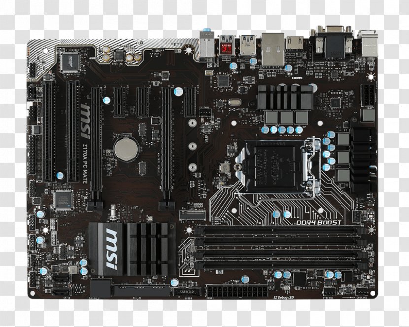 LGA 1151 Motherboard DDR4 SDRAM ATX Skylake - Technology - Cartoon Transparent PNG