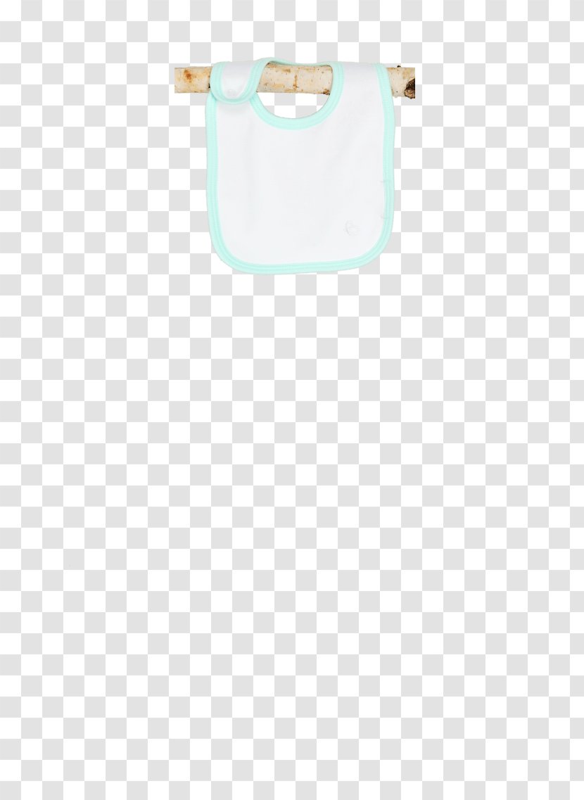 Turquoise - White - Baby Bib Transparent PNG