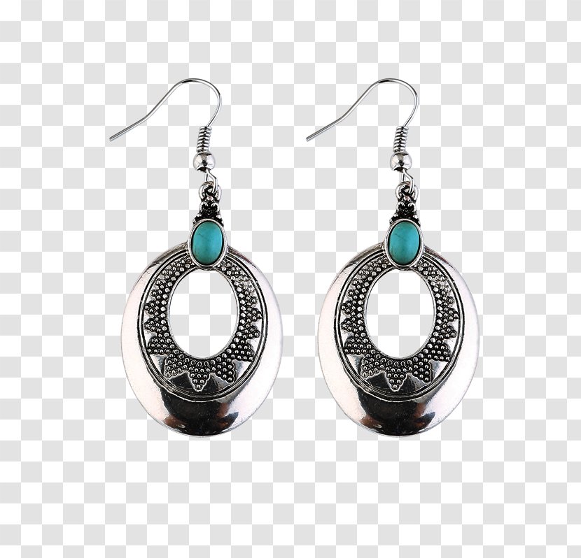 Turquoise Earring Jewellery Body Piercing Stone - Necklace Hook Transparent PNG