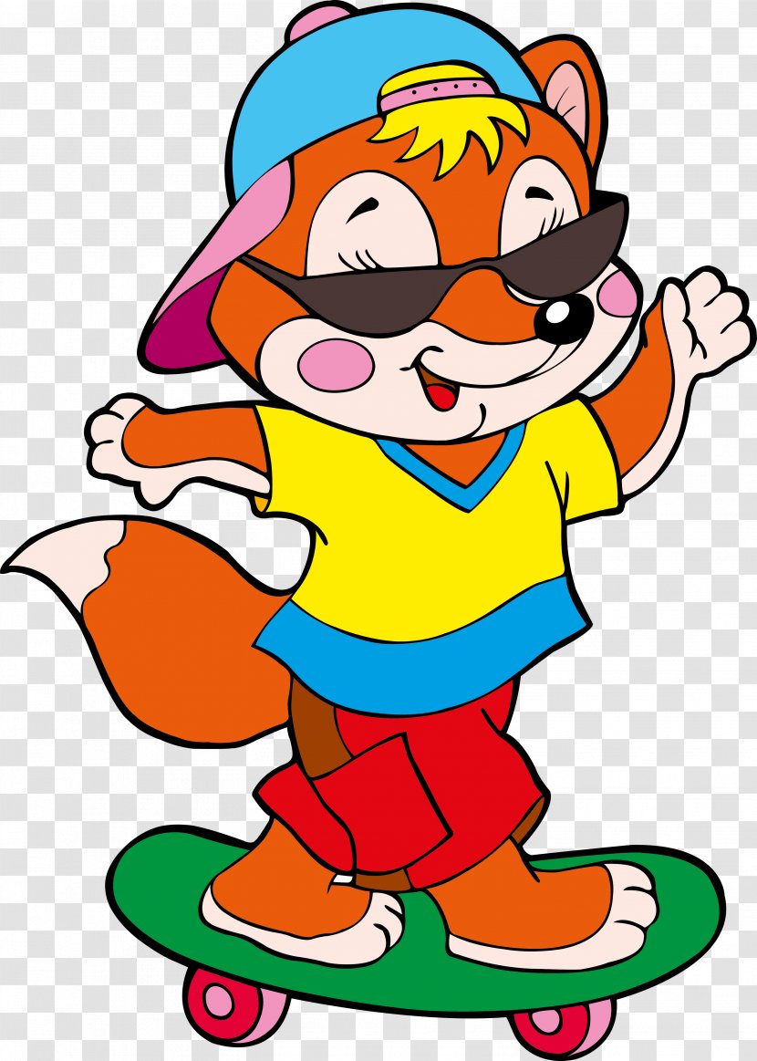 Diego De La Vega Drawing Town Animals Clip Art - Cartoon - Fox Transparent PNG