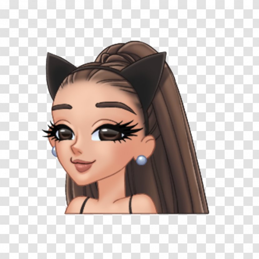 Ariana Grande Moonlight Emoji Dangerous Woman Victorious - Cartoon Transparent PNG