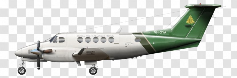 Beechcraft C-12 Huron Super King Air Aircraft - Airplane Illustration Transparent PNG