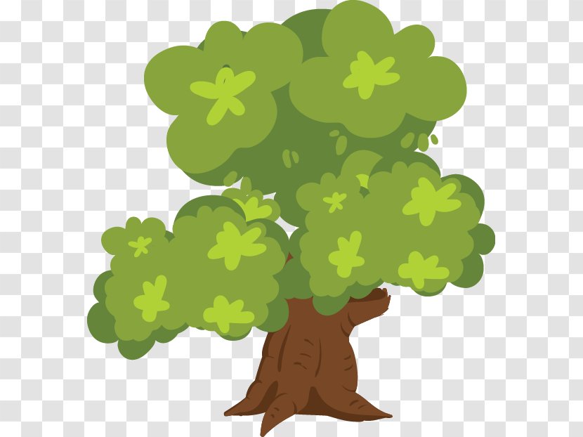 Shrub Clip Art - Leaf - Cartoon Vector Green Trees Transparent PNG