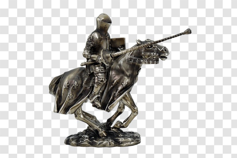 Equestrian Statue Middle Ages Knight Bronze Sculpture - Monument Transparent PNG
