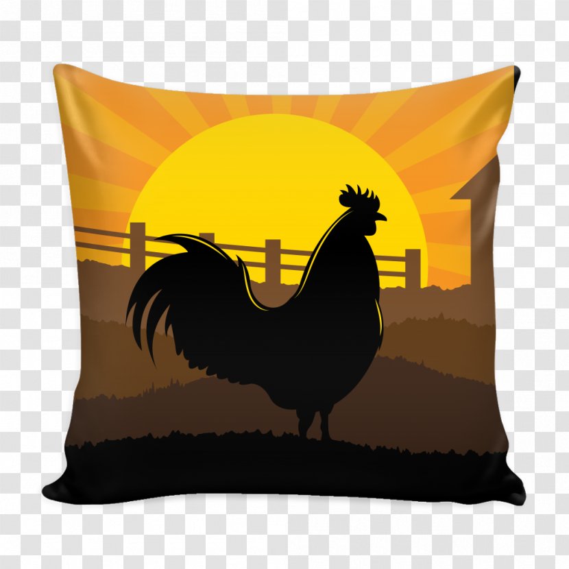 Rooster Throw Pillows Cushion - Chicken Transparent PNG
