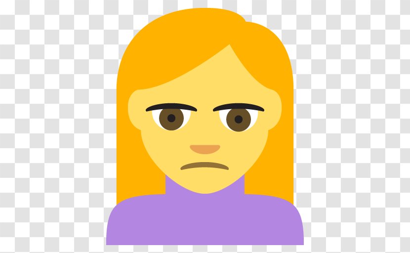 Emoji Frown Emoticon License - Frame - Frowning Transparent PNG