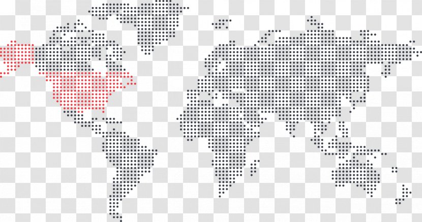 World Map Dot Distribution Globe - Fotosearch Transparent PNG