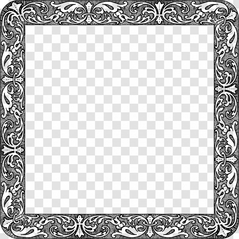 Picture Frames Vintage Clothing Clip Art - Square Frame Transparent PNG