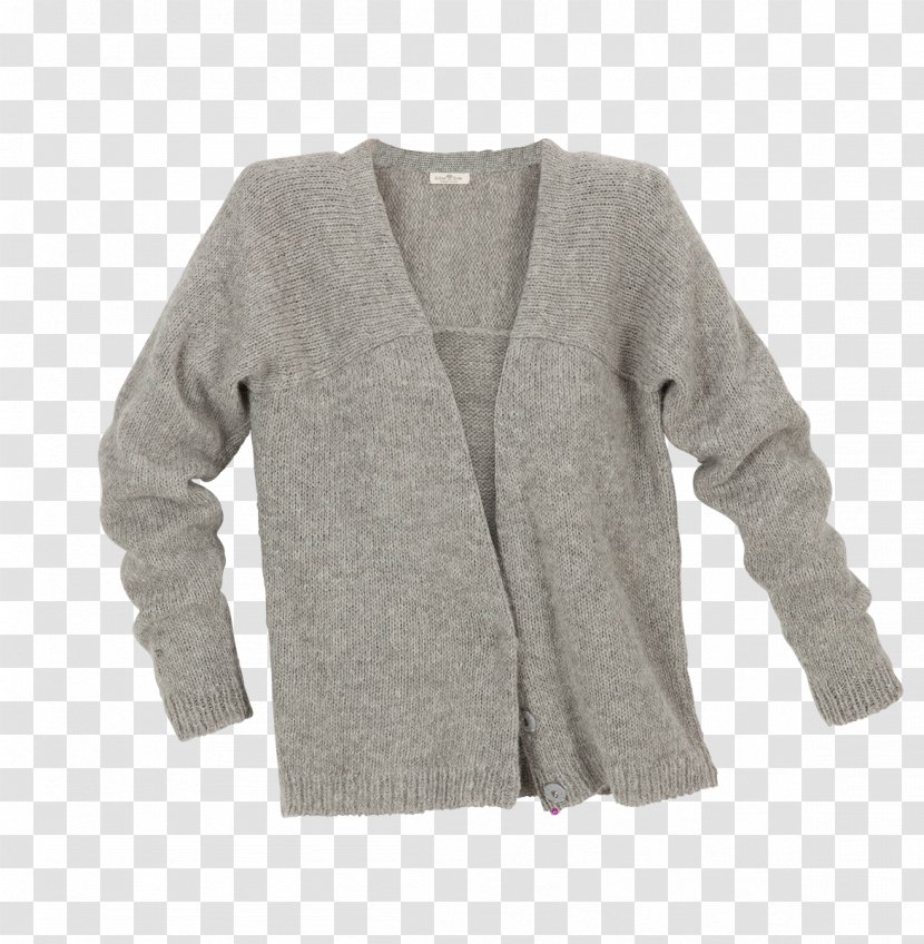 Cardigan Sleeve Jacket Wool Grey Transparent PNG