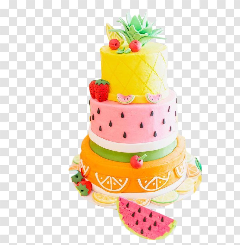 Birthday Cake Tutti Frutti Bakery - Royal Icing Transparent PNG
