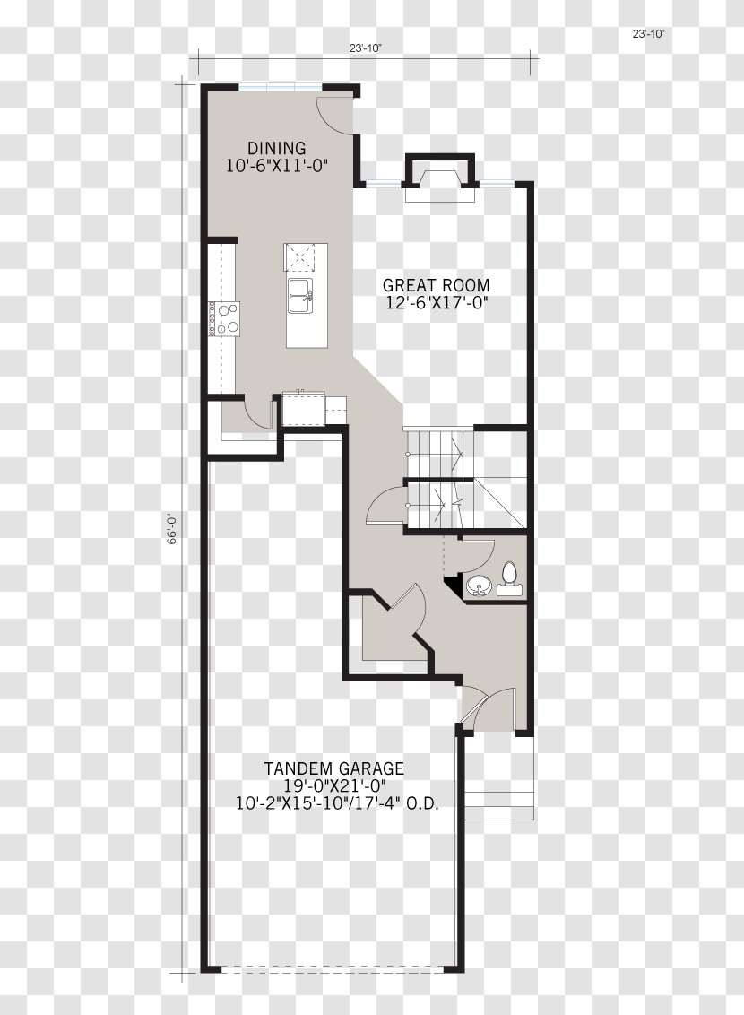 Floor Plan House Cardel Homes Calgary Garage - Area Transparent PNG