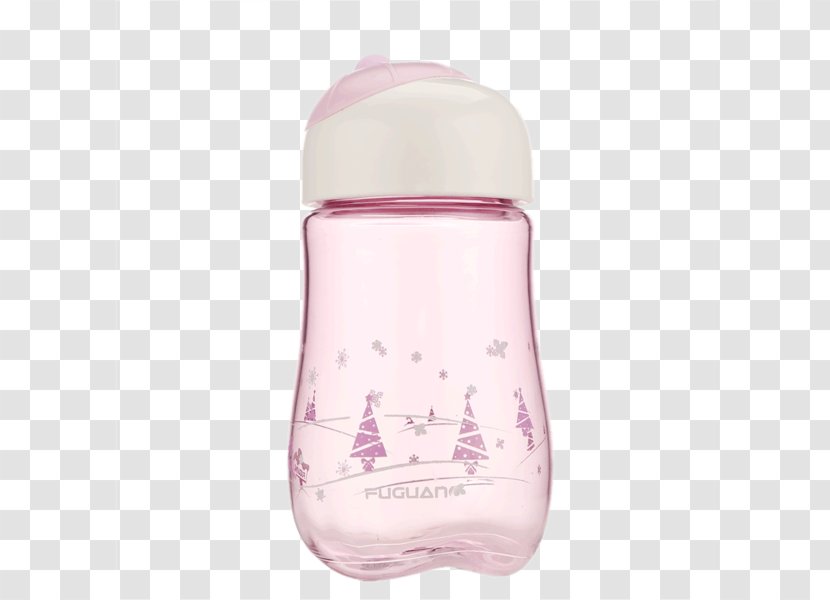 Plastic Cup Water Bottle - Glass - Cute Pink Kettle Transparent PNG