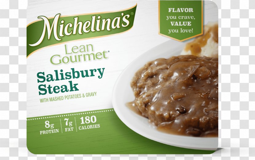 Gravy Salisbury Steak Vegetarian Cuisine Recipe - Dish Transparent PNG