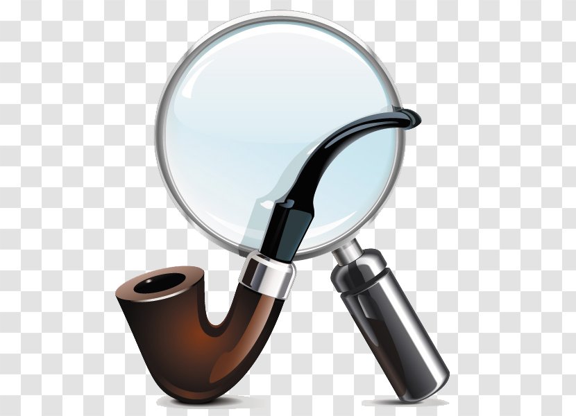 Tobacco Pipe Smoking Clip Art - Hardware - And Magnifying Glass Transparent PNG